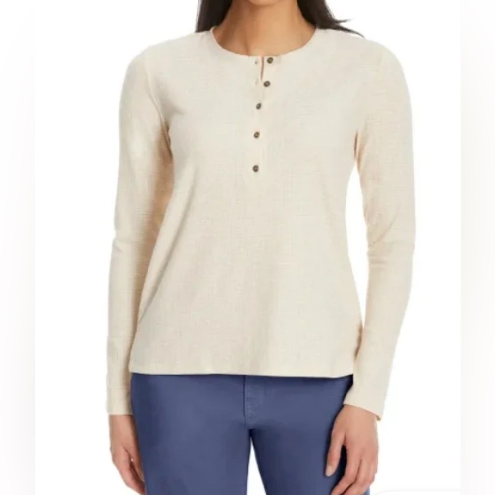 💕GH Bass and Co Cream Long Sleeve Top